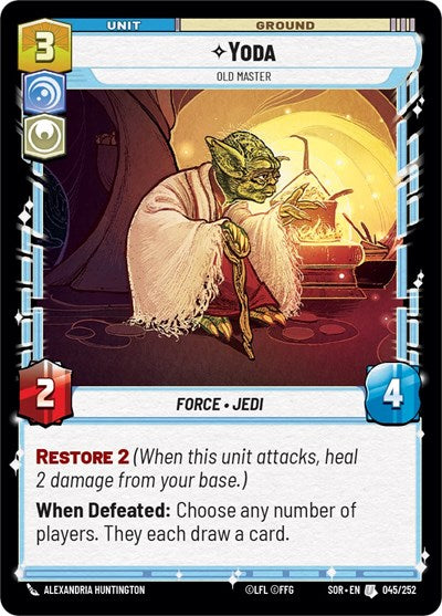 Yoda, Old Master (Spark of Rebellion)(SOR-045/252)(U)