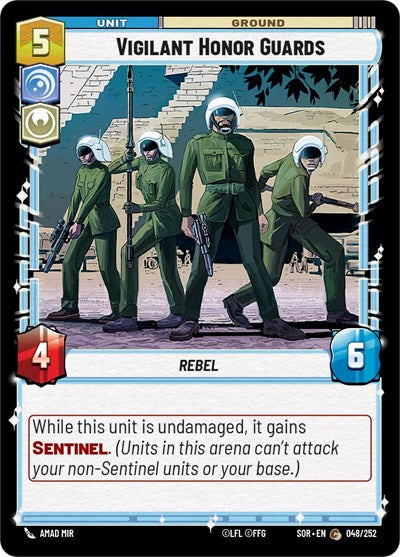 Vigilant Honor Guards - Foil (Spark of Rebellion)(SOR-048/252)(C)