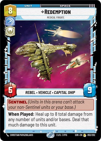 Redemption, Medical Frigate - Foil (Spark of Rebellion)(SOR-052/252)(R)