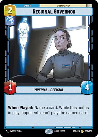 Regional Governor - Foil (Spark of Rebellion)(SOR-062/252)(R)