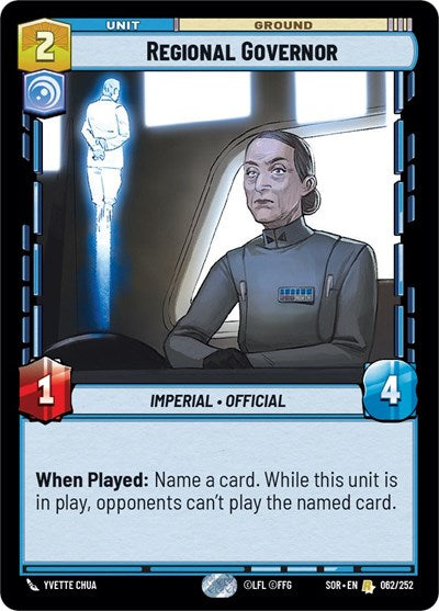 Regional Governor (Spark of Rebellion)(SOR-062/252)(R)