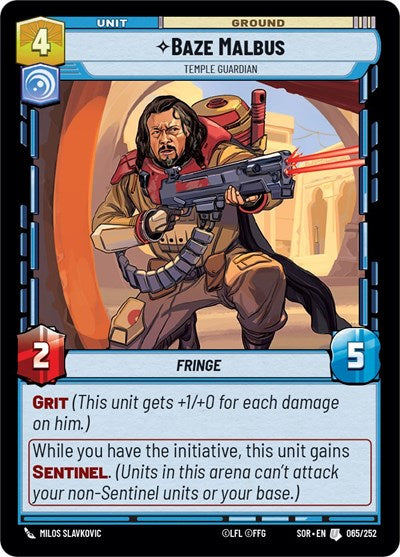 Baze Malbus, Temple Guardian (Spark of Rebellion)(SOR-065/252)(U)