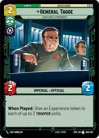 General Tagge, Concerned Commander (Spark of Rebellion)(SOR-080/252)(U)