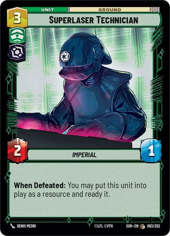 Superlaser Technician - Foil (Spark of Rebellion)(SOR-083/252)(C)