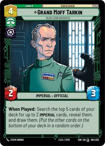 Grand Moff Tarkin, Death Star Overseer (Spark of Rebellion)(SOR-084/252)(S)