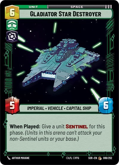 Gladiator Star Destroyer - Foil (Spark of Rebellion)(SOR-086/252)(C)
