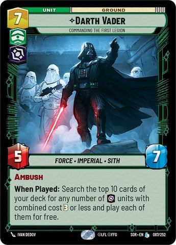 Darth Vader, Commanding the First Legion (Spark of Rebellion)(SOR-087/252)(L)