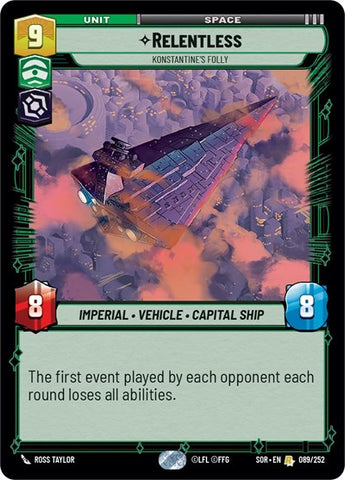 Relentless, Konstantine's Folly (Spark of Rebellion)(SOR-089/252)(R)