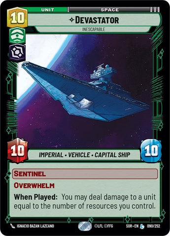 Devastator, Inescapable - Foil (Spark of Rebellion)(SOR-090/252)(L)