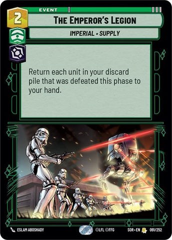 The Emperor's Legion - Foil (Spark of Rebellion)(SOR-091/252)(R)