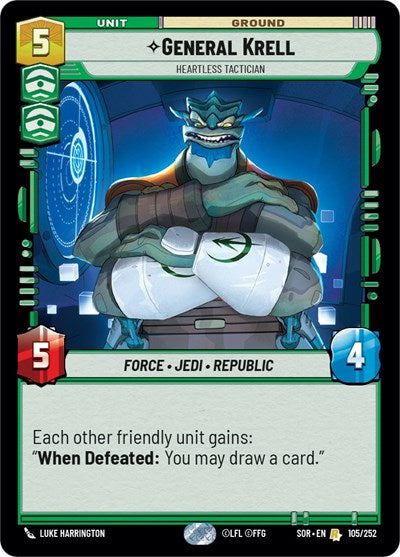 General Krell, Heartless Tactician (Spark of Rebellion)(SOR-105/252)(R)