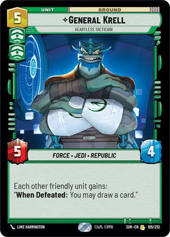 General Krell, Heartless Tactician (Spark of Rebellion)(SOR-105/252)(R)