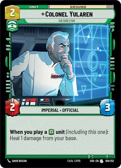 Colonel Yularen, ISB Director (Spark of Rebellion)(SOR-109/252)(U)