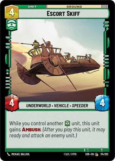 Escort Skiff - Foil (Spark of Rebellion)(SOR-114/252)(C)