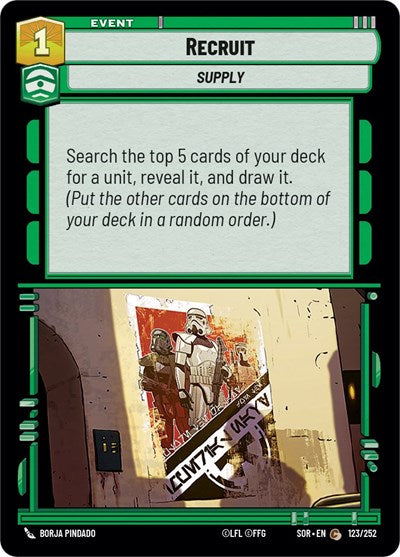 Recruit - Foil (Spark of Rebellion)(SOR-123/252)(C)