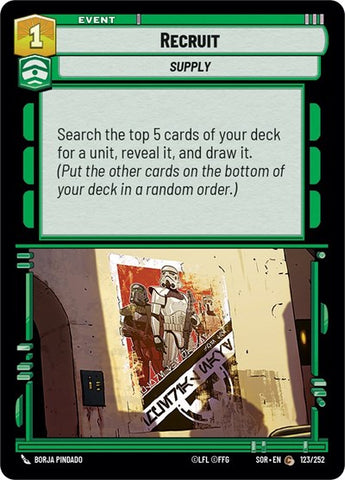 Recruit - Foil (Spark of Rebellion)(SOR-123/252)(C)