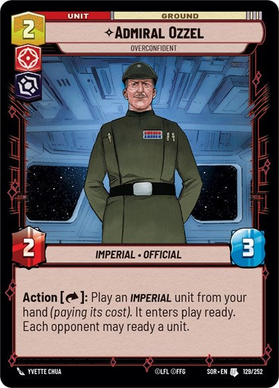 Admiral Ozzel, Overconfident - Foil (Spark of Rebellion)(SOR-129/252)(U)