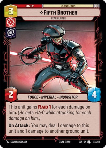 Fifth Brother, Fear Hunter (Spark of Rebellion)(SOR-131/252)(U)