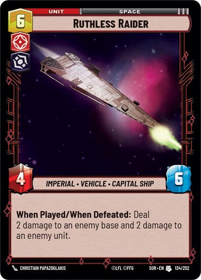 Ruthless Raider - Foil (Spark of Rebellion)(SOR-134/252)(U)