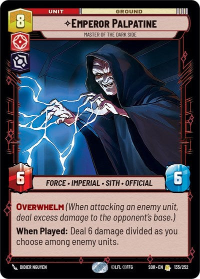 Emperor Palpatine, Master of the Dark Side (Spark of Rebellion)(SOR-135/252)(R)