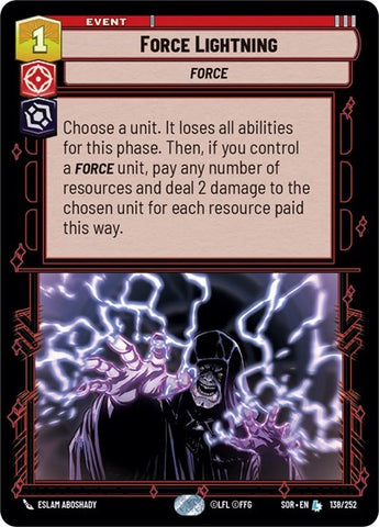 Force Lightning (Spark of Rebellion)(SOR-138/252)(L)
