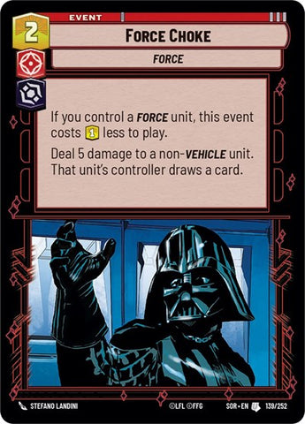 Force Choke - Foil (Spark of Rebellion)(SOR-139/252)(U)