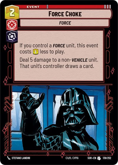 Force Choke (Spark of Rebellion)(SOR-139/252)(U)