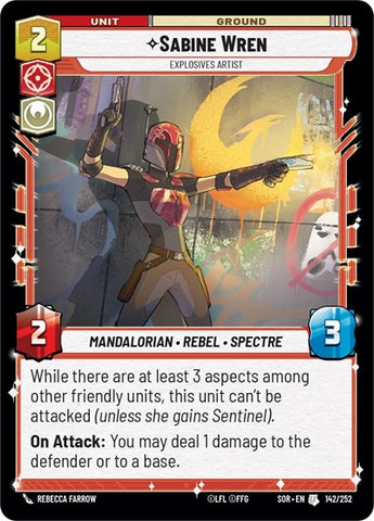 Sabine Wren, Explosives Artist - Foil (Spark of Rebellion)(SOR-142/252)(U)