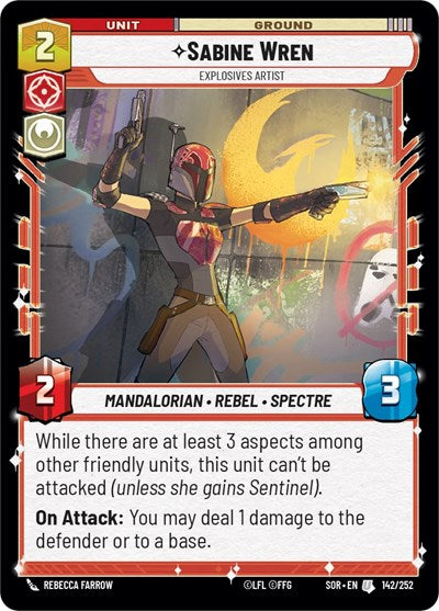 Sabine Wren, Explosives Artist (Spark of Rebellion)(SOR-142/252)(U)