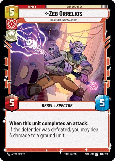 Zeb Orrelios, Headstrong Warrior (Spark of Rebellion)(SOR-146/252)(U)