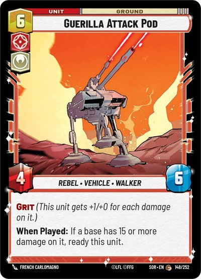 Guerilla Attack Pod - Foil (Spark of Rebellion)(SOR-148/252)(C)