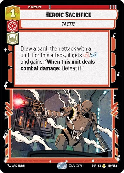 Heroic Sacrifice - Foil (Spark of Rebellion)(SOR-150/252)(R)
