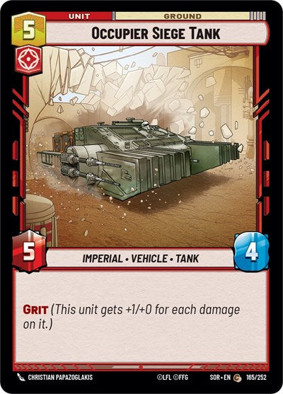 Occupier Siege Tank - Foil (Spark of Rebellion)(SOR-165/252)(C)