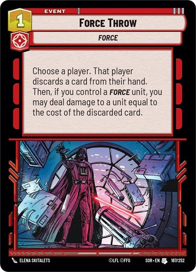 Force Throw (Spark of Rebellion)(SOR-167/252)(U)