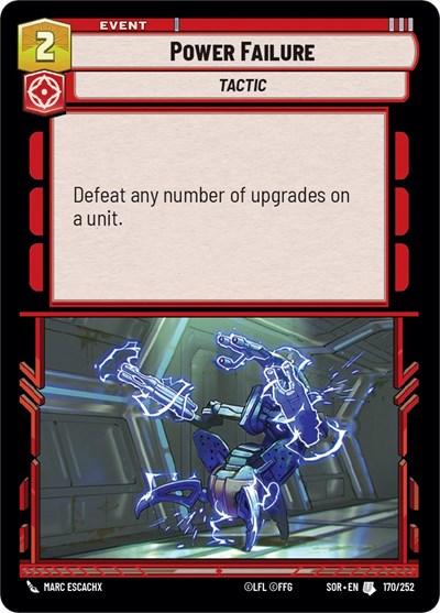 Power Failure - Foil (Spark of Rebellion)(SOR-170/252)(U)