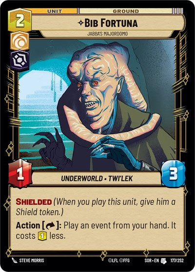 Bib Fortuna, Jabba's Majordomo - Foil (Spark of Rebellion)(SOR-177/252)(U)
