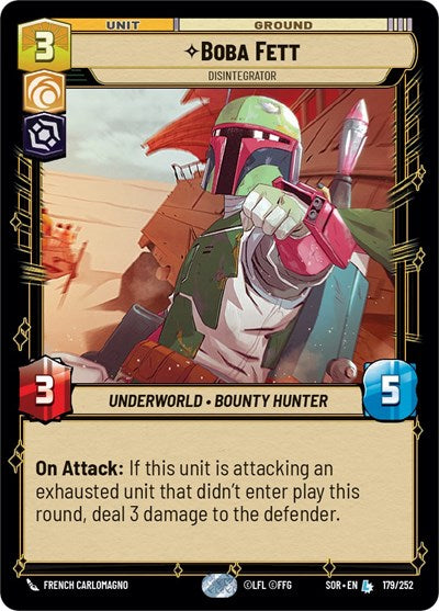 Boba Fett, Disintegrator (Spark of Rebellion)(SOR-179/252)(L)