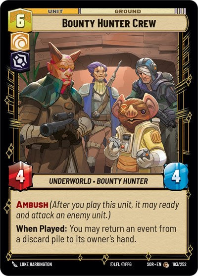 Bounty Hunter Crew - Foil (Spark of Rebellion)(SOR-183/252)(C)