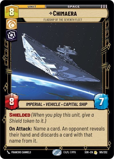 Chimaera, Flagship of the Seventh Fleet - Foil (Spark of Rebellion)(SOR-185/252)(R)