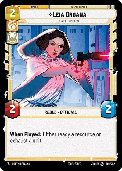 Leia Organa, Defiant Princess (Spark of Rebellion)(SOR-189/252)(S)