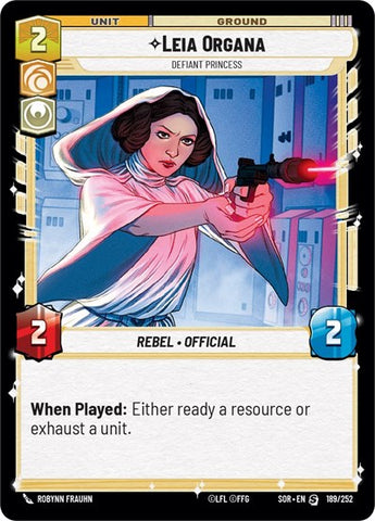 Leia Organa, Defiant Princess (Spark of Rebellion)(SOR-189/252)(S)