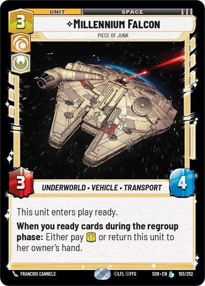 Millennium Falcon, Piece of Junk - Foil (Spark of Rebellion)(SOR-193/252)(L)