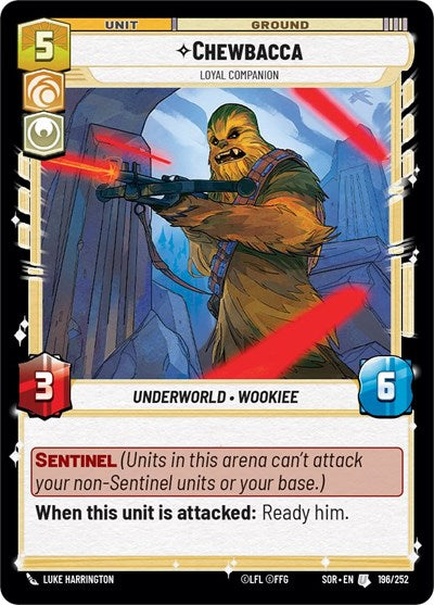 Chewbacca, Loyal Companion - Foil (Spark of Rebellion)(SOR-196/252)(U)