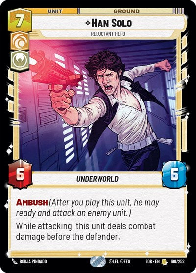 Han Solo, Reluctant Hero - Foil (Spark of Rebellion)(SOR-198/252)(R)
