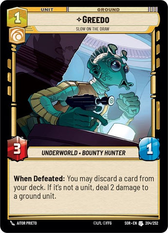 Greedo, Slow on the Draw (Spark of Rebellion)(SOR-204/252)(U)