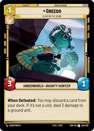 Greedo, Slow on the Draw - Foil (Spark of Rebellion)(SOR-204/252)(U)
