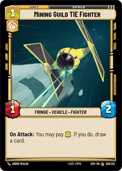 Mining Guild TIE Fighter - Foil (Spark of Rebellion)(SOR-206/252)(C)