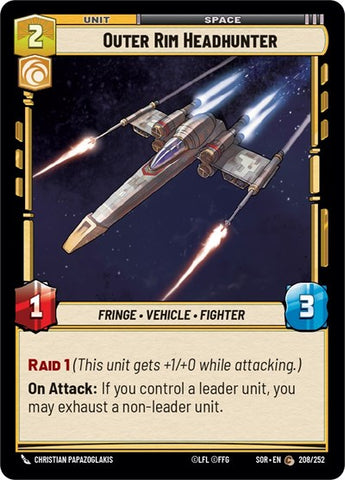 Outer Rim Headhunter - Foil (Spark of Rebellion)(SOR-208/252)(C)