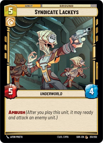 Syndicate Lackeys (Spark of Rebellion)(SOR-213/252)(C)