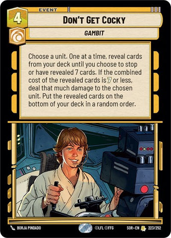 Don't Get Cocky (Spark of Rebellion)(SOR-223/252)(R)